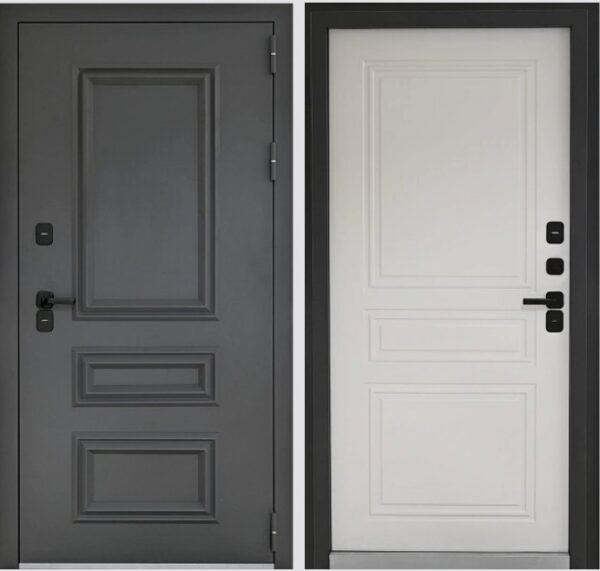 Входная дверь с терморазрывом Термо Бергамо Велютто бьянко