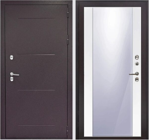 Входная дверь с терморазрывом Термо Опал К9 Велютто бьянко