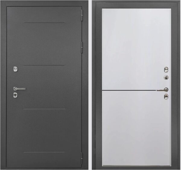 Входная дверь с терморазрывом Термо Серебро 118Т ВЕНГЕ