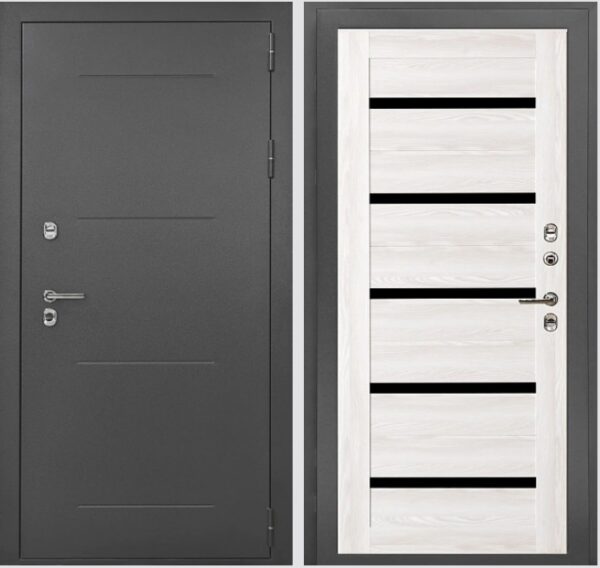 Входная дверь с терморазрывом Термо Серебро 118Т Сандал