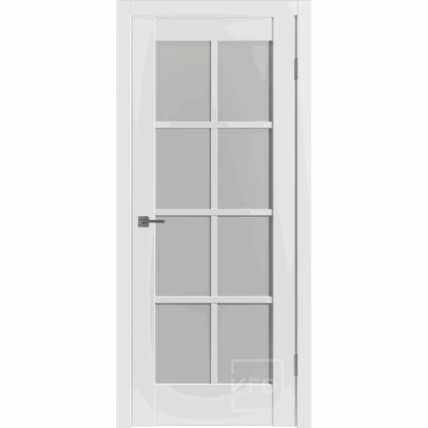 Межкомнатная дверь ВФД Emalex ER1 Ice White Cloud