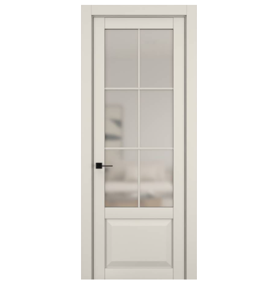 Межкомнатная дверь HAUSDOORS Модель NC 6, Керамик жемчужный