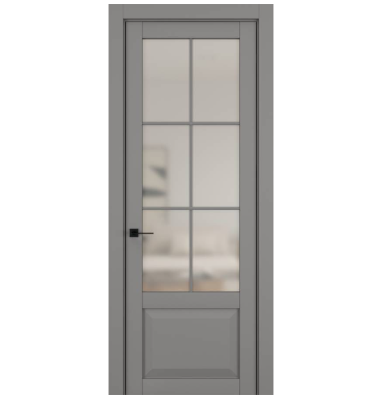 Межкомнатная дверь HAUSDOORS Модель NC 6, Керамик серый