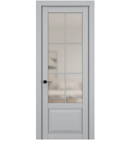 Межкомнатная дверь HAUSDOORS Модель NC 6, Шеллак серый