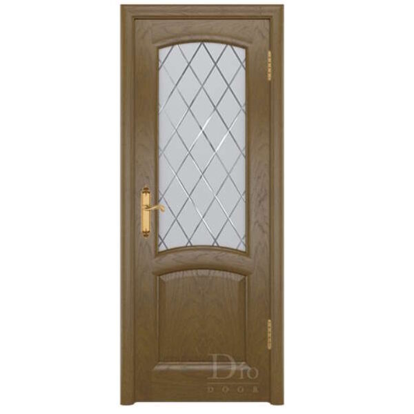 Межкомнатная дверь ДИОдор Ровере Ясень античный Со стеклом