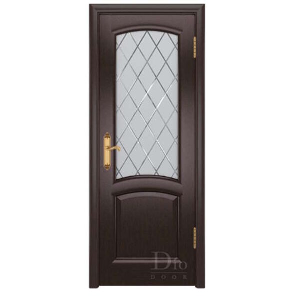 Межкомнатная дверь ДИОдор Ровере Венге Со стеклом