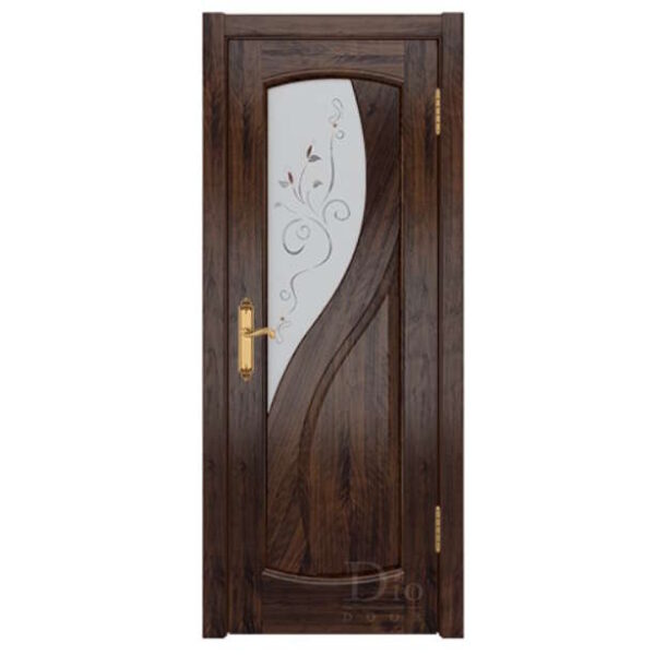 Межкомнатная дверь ДИОдор Диона-1 Тонированый американский орех Со стеклом