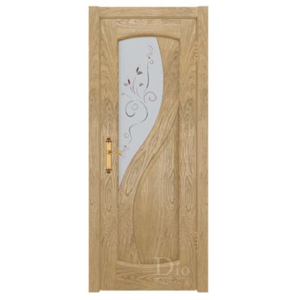 Межкомнатная дверь ДИОдор Диона-1 Дуб американский натуральный Со стеклом
