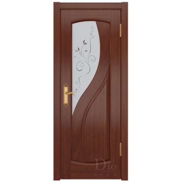 Межкомнатная дверь ДИОдор Диона-1 Анегри черешня Со стеклом