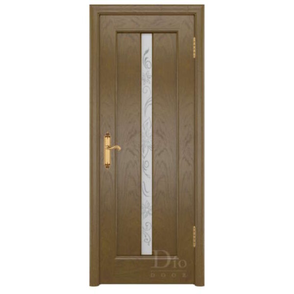 Межкомнатная дверь ДИОдор Миланика 2 Ясень античный Со стеклом