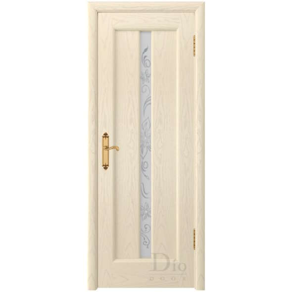 Межкомнатная дверь ДИОдор Миланика 2 Ясень карамель Со стеклом