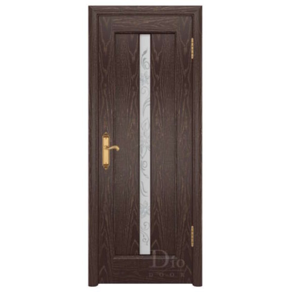 Межкомнатная дверь ДИОдор Миланика 2 Ясень венге золото Со стеклом
