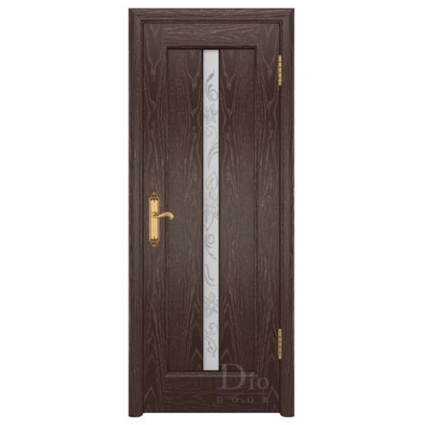 Межкомнатная дверь ДИОдор Миланика 2 Ясень венге золото Со стеклом