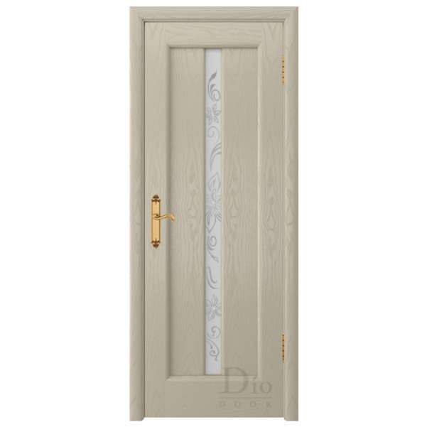 Межкомнатная дверь ДИОдор Миланика 2 Ясень капучино Со стеклом