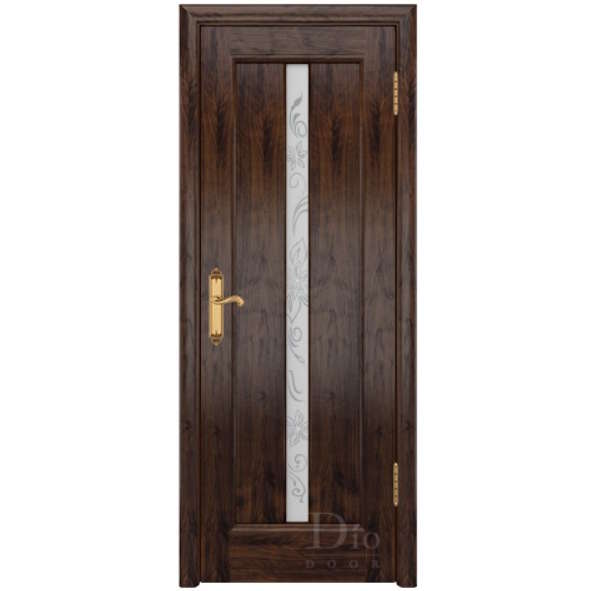 Межкомнатная дверь ДИОдор Миланика 2 Тонированый американский орех Со стеклом
