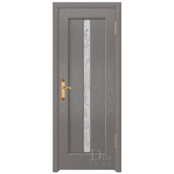 Межкомнатная дверь ДИОдор Миланика 2 Ясень графит Со стеклом