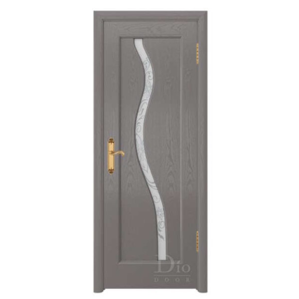 Межкомнатная дверь ДИОдор Миланика 4 Ясень графит Со стеклом