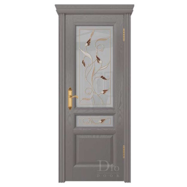 Межкомнатная дверь ДИОдор Онтарио 2 Ясень графит  Со стеклом
