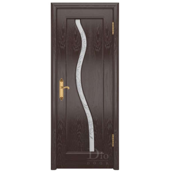 Межкомнатная дверь ДИОдор Миланика 4 Ясень венге Со стеклом