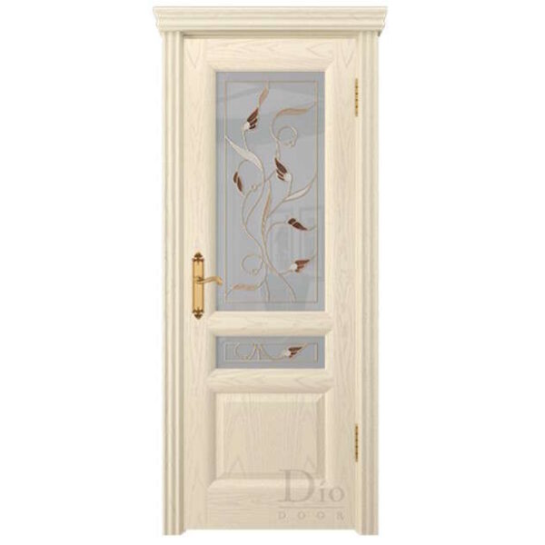 Межкомнатная дверь ДИОдор Онтарио 2  Ясень карамель Со стеклом