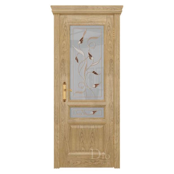 Межкомнатная дверь ДИОдор Онтарио 2  Дуб американский натуральный Со стеклом