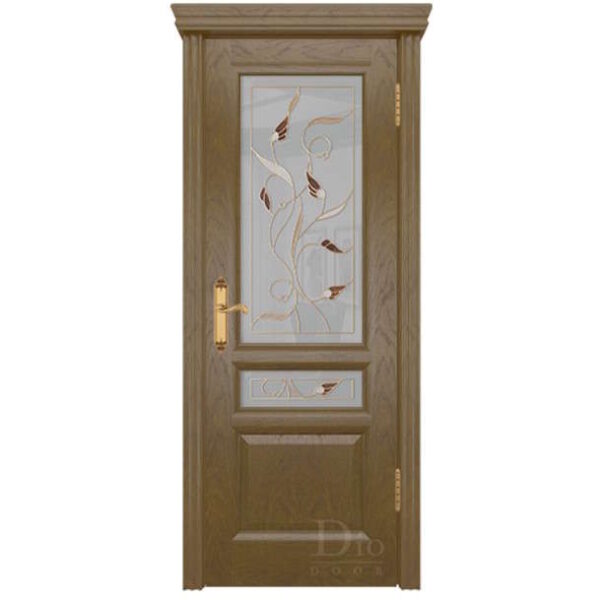 Межкомнатная дверь ДИОдор Онтарио 2  Ясень античный Со стеклом