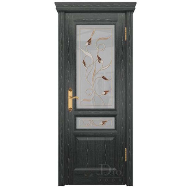 Межкомнатная дверь ДИОдор Онтарио 2 Абрикос Со стеклом