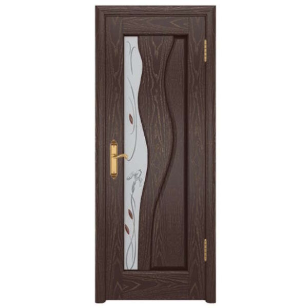 Межкомнатная дверь ДИОдор Энжел Ясень венге золото Со стеклом
