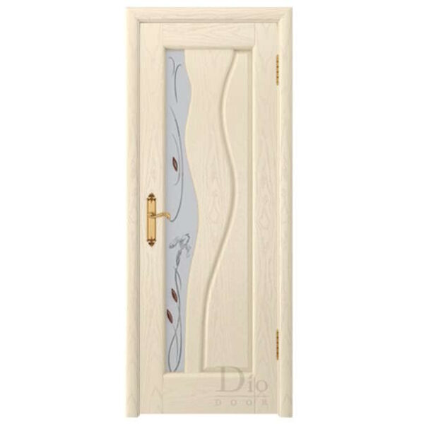 Межкомнатная дверь ДИОдор Энжел Ясень карамель Со стеклом