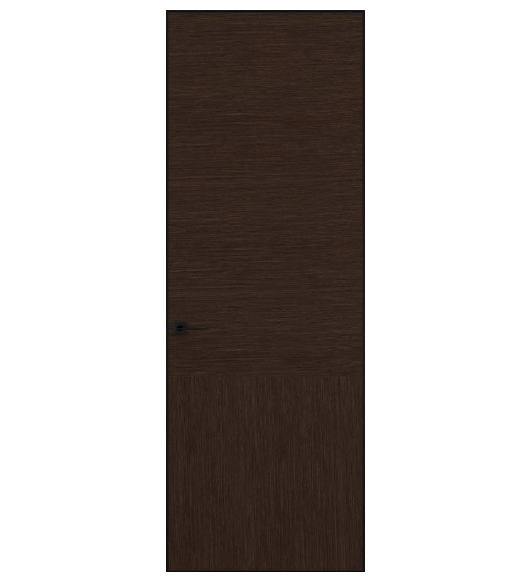 Межкомнатная дверь HAUSDOORS Модель Сибирь 4, Шпон Темный Орех