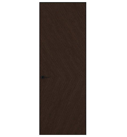 Межкомнатная дверь HAUSDOORS Модель Сибирь 5, Шпон Темный Орех