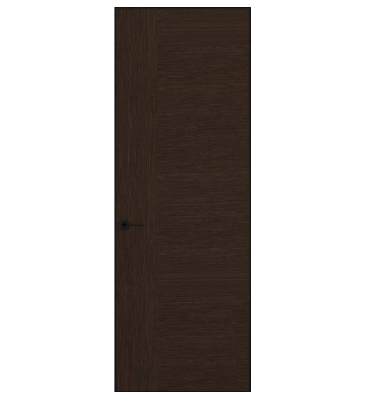 Межкомнатная дверь HAUSDOORS Модель Сибирь 6, Шпон Темный Орех