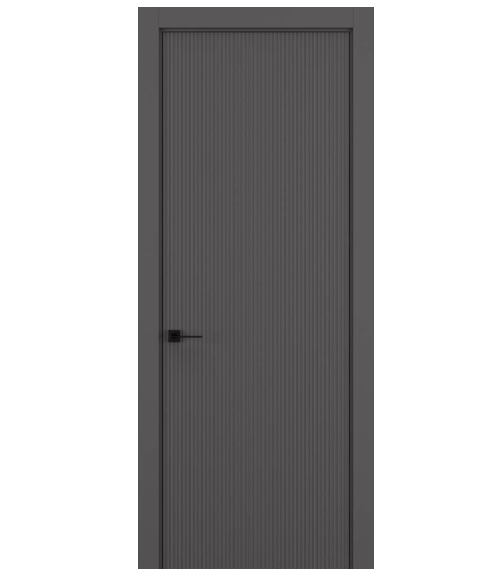 Межкомнатная дверь HAUSDOORS Модель Вертикаль 1, Матовый Антрацит