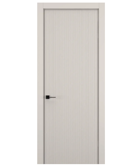 Межкомнатная дверь HAUSDOORS Модель Вертикаль 1, Матовый Серый песок