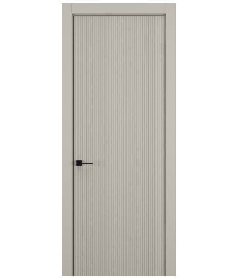 Межкомнатная дверь HAUSDOORS Модель Вертикаль 1, Матовый Серый шелк