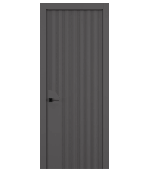 Межкомнатная дверь HAUSDOORS Модель Вертикаль 2, Матовый Антрацит