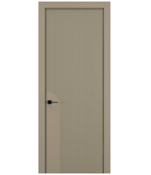Межкомнатная дверь HAUSDOORS Модель Вертикаль 2, Матовый Серо-бежевый