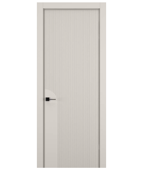 Межкомнатная дверь HAUSDOORS Модель Вертикаль 2, Матовый Серый песок