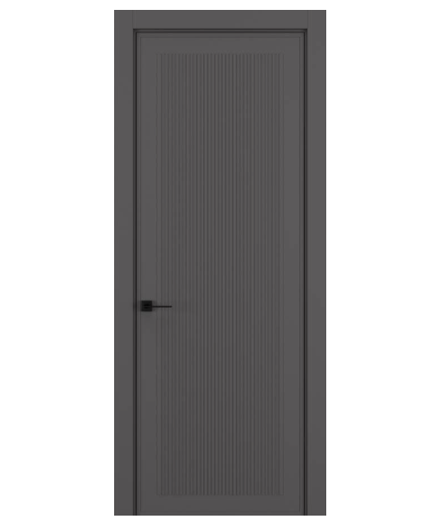 Межкомнатная дверь HAUSDOORS Модель Вертикаль 3, Матовый Антрацит