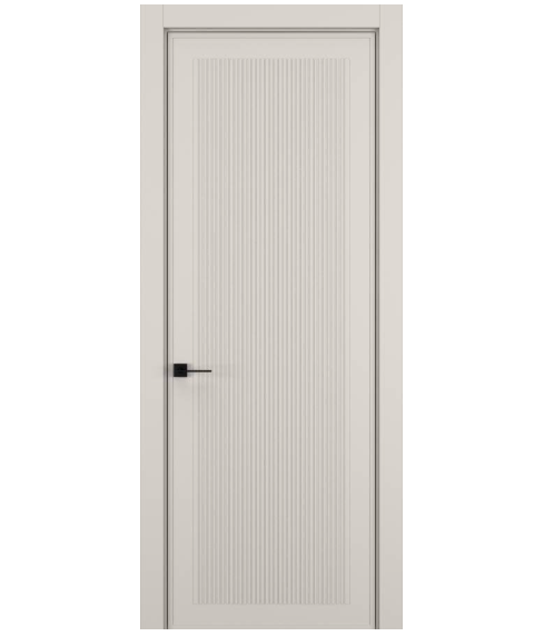 Межкомнатная дверь HAUSDOORS Модель Вертикаль 3, Матовый Серый песок