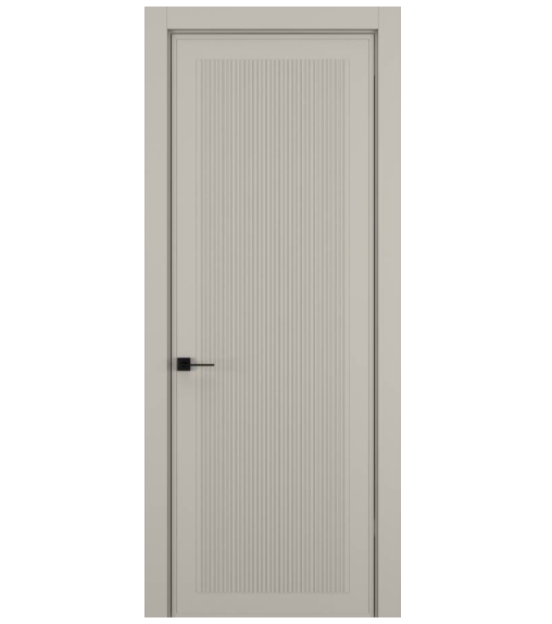 Межкомнатная дверь HAUSDOORS Модель Вертикаль 3, Матовый Серый шелк