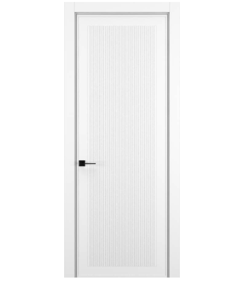 Межкомнатная дверь HAUSDOORS Модель Вертикаль 3, Матовый Снежный