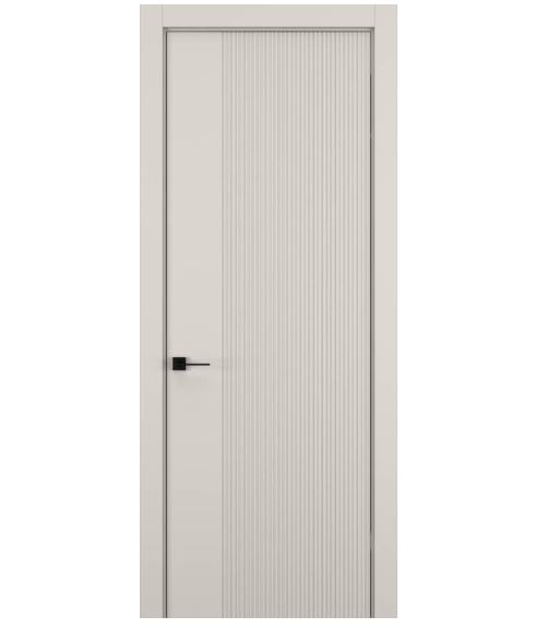 Межкомнатная дверь HAUSDOORS Модель Вертикаль 4, Матовый Серый песок