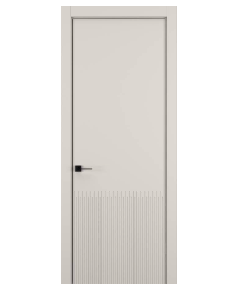 Межкомнатная дверь HAUSDOORS Модель Вертикаль 5, Матовый Серый песок