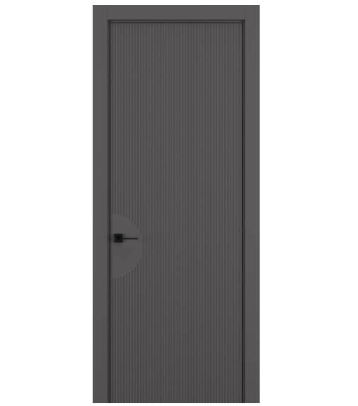 Межкомнатная дверь HAUSDOORS Модель Вертикаль 6, Матовый Антрацит