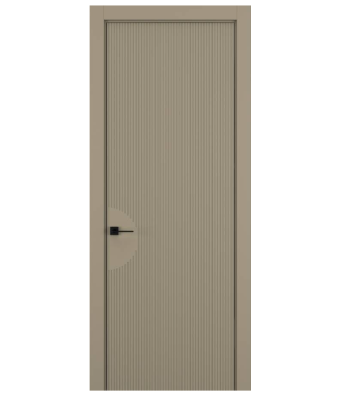 Межкомнатная дверь HAUSDOORS Модель Вертикаль 6, Матовый Серо-бежевый