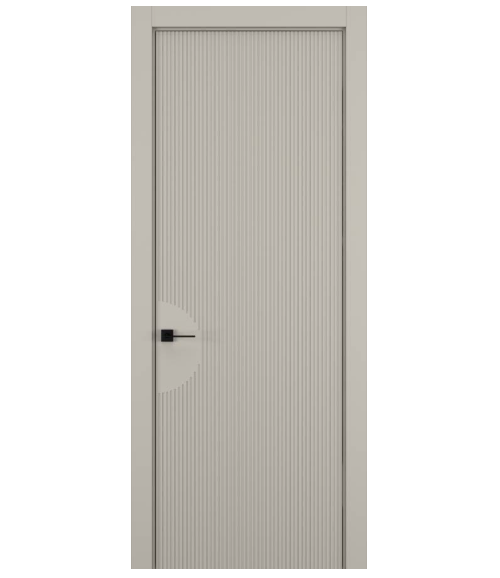 Межкомнатная дверь HAUSDOORS Модель Вертикаль 6, Матовый Серый шелк