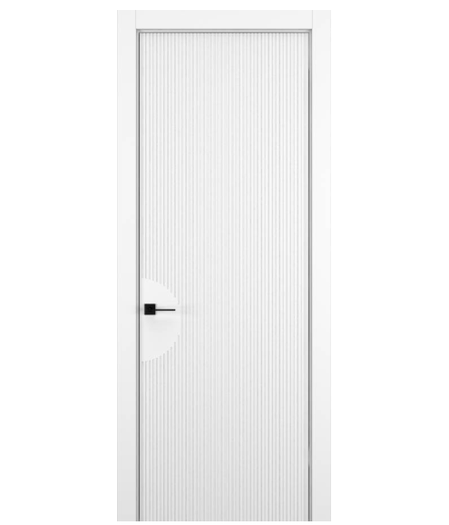 Межкомнатная дверь HAUSDOORS Модель Вертикаль 6, Матовый Снежный