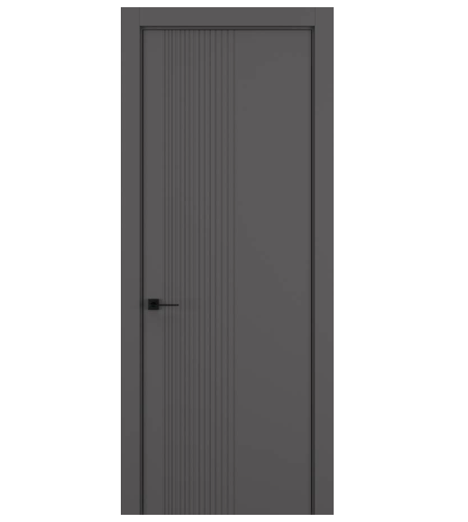 Межкомнатная дверь HAUSDOORS Модель Вертикаль 7, Матовый Антрацит