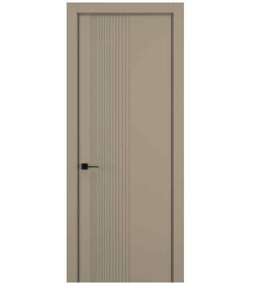 Межкомнатная дверь HAUSDOORS Модель Вертикаль 7, Матовый Серо-бежевый